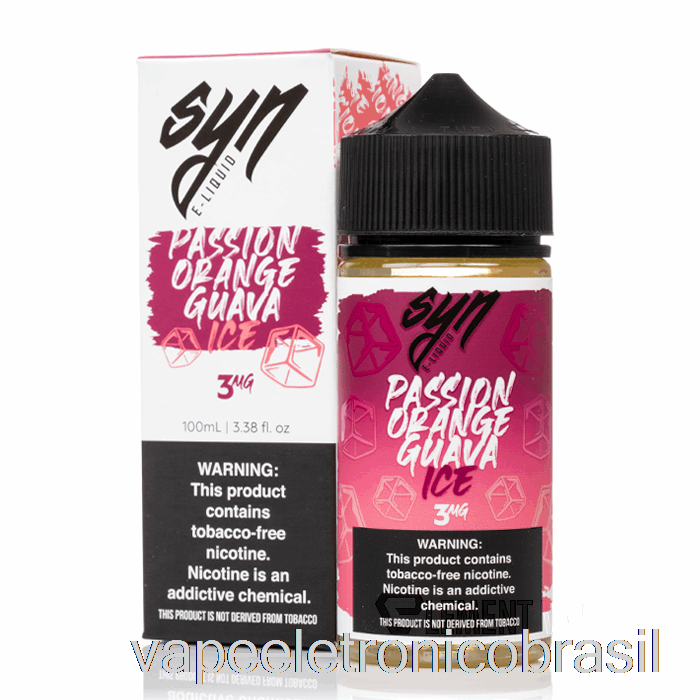 Vape Vaporesso Gelo Paixão Laranja Goiaba - Syn Liquids - 100ml 6mg